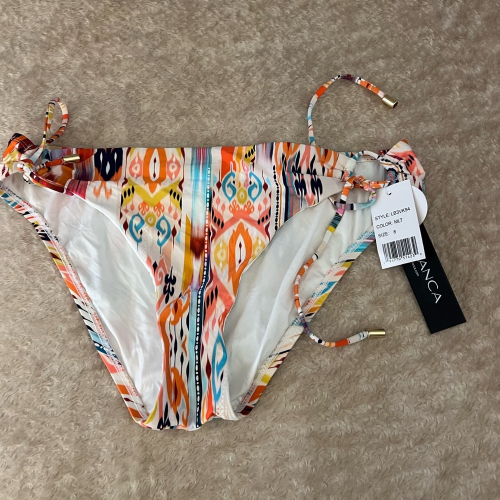La Blanca Colorful Patterned Bikini Bottom